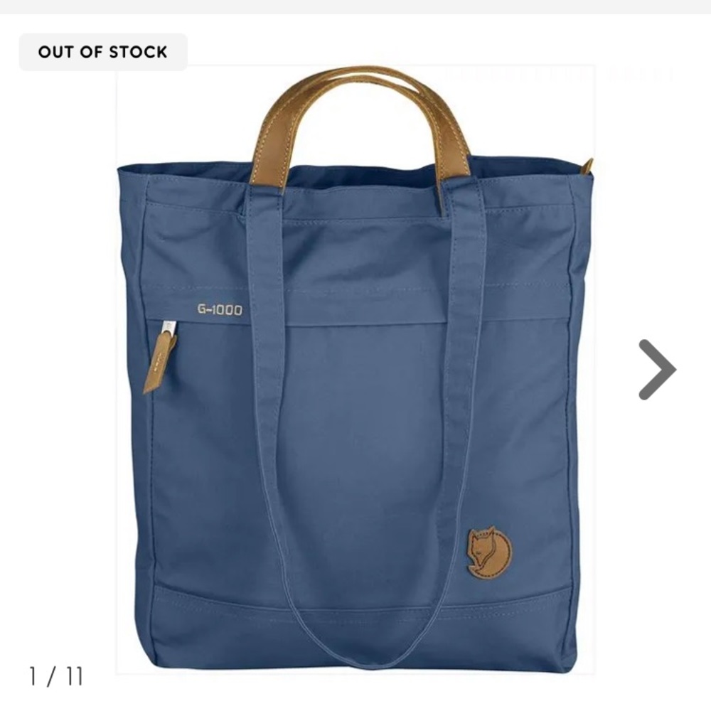 Fjallraven Convertible Tote Bag Backpack (Totepack) in Blue